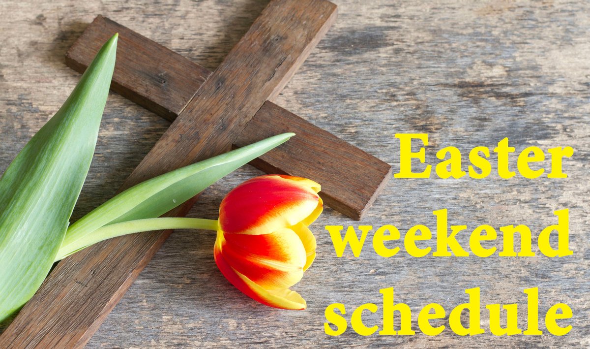 saskatooncath's tweet photo. Join in celebrating this holy season - find Easter weekend schedules for parishes across the RC Diocese of Saskatoon posted at https://t.co/A8SVfMWzY5 https://t.co/qL3Po5ITbm