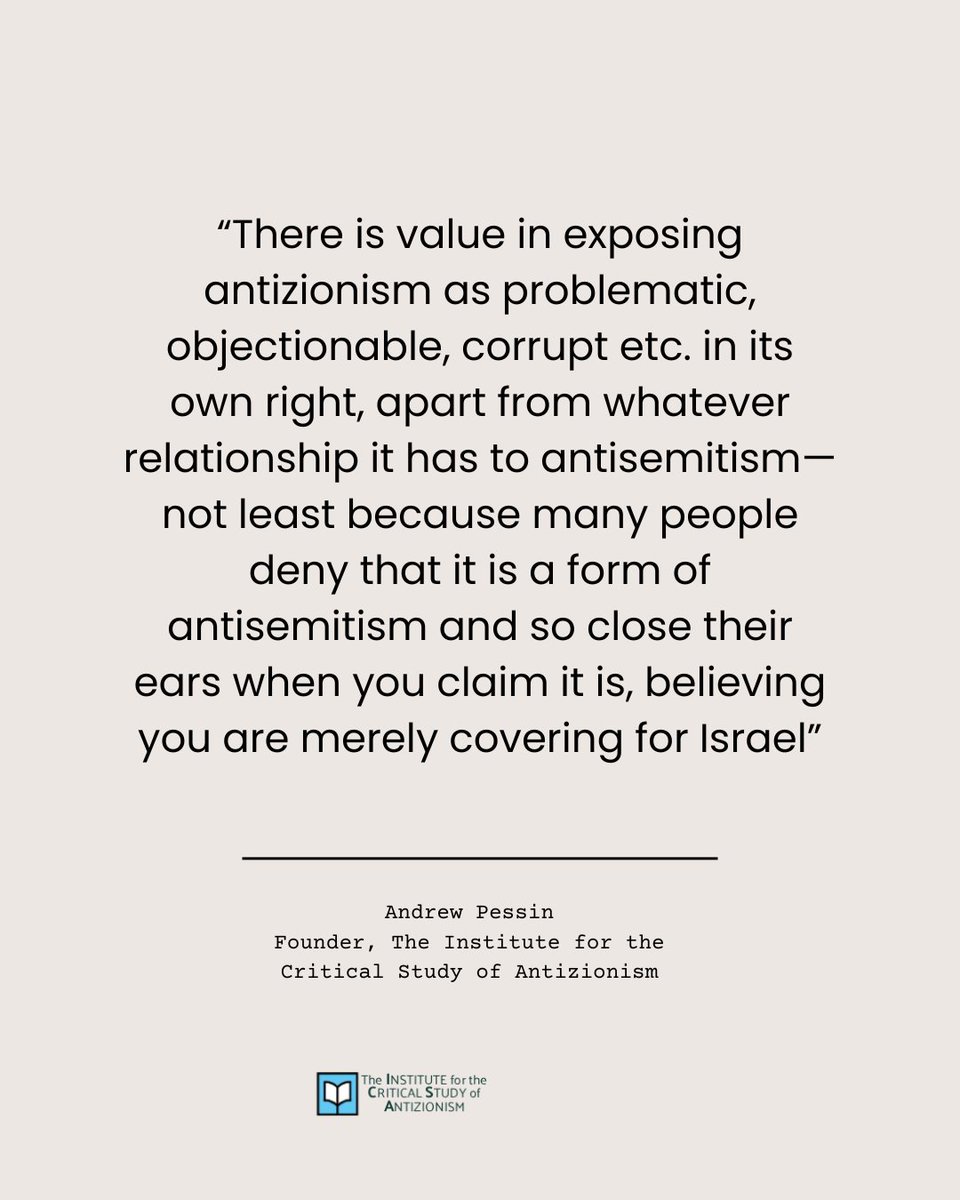 Institute for the Critical Study of Antizionism tweet media