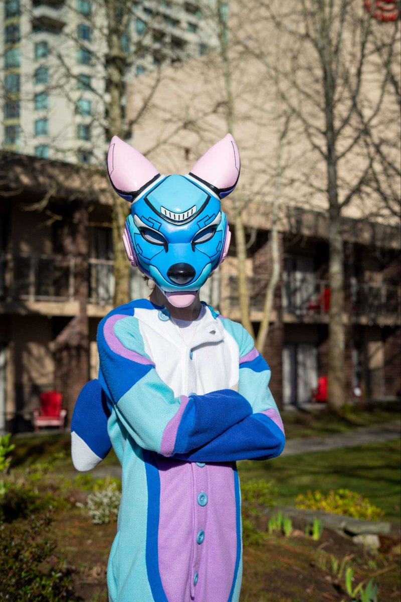 FursuitAccessry's tweet photo. What are you waiting for? 

📸: @Raydarbat 

#FursuitAccessories #CyberPunk https://t.co/YUrSdFTrTv
