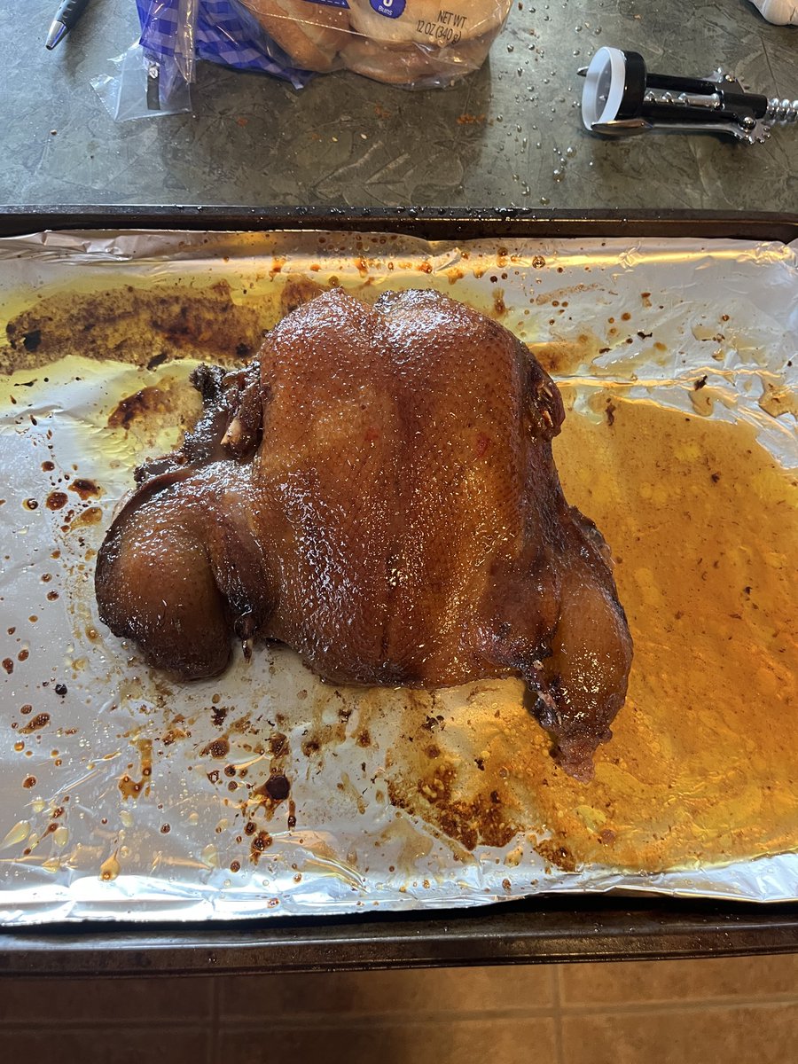 Smoked duck