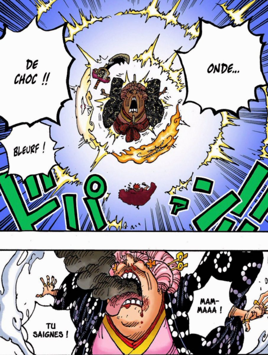 3️⃣Ces exemples prouvent que l’Éveil est la seule solution quand ton Haki est inférieur à celui de l’adversaire. Cela explique pourquoi Big Mom finit blessée face aux attaques de Kid et Law : malgré son Haki supérieur, l'Éveil ignore ses défenses .