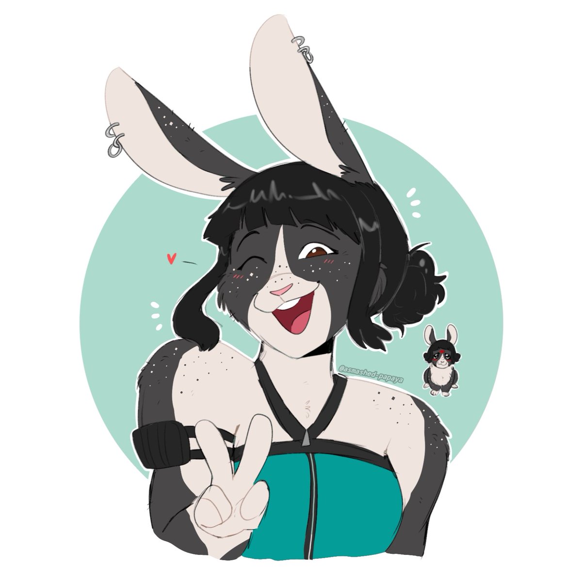 asmashed_papaya's tweet image. FINALLY got around into drawing furrytrix 🙏 #KPOPDEMONHUNTERS #polytrix #rumi #mira #zoey