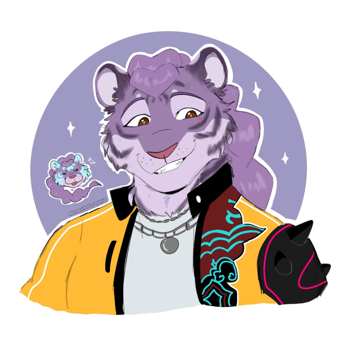 asmashed_papaya's tweet image. FINALLY got around into drawing furrytrix 🙏 #KPOPDEMONHUNTERS #polytrix #rumi #mira #zoey