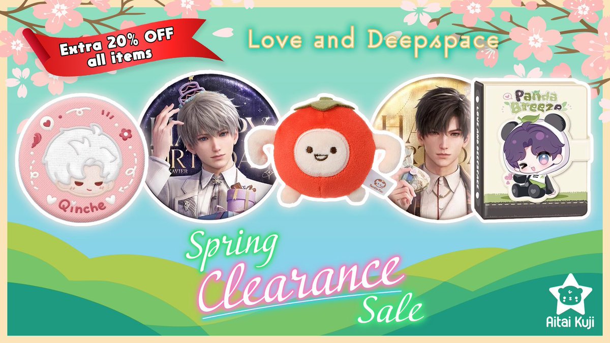 AitaiKuji's tweet image. 🌠💫 It's your last chance to shop Love and Deepspace sales! 💫 🌠

🛍️ We have official merch up to 9️⃣0️⃣% OFF with an additional 2️⃣0️⃣% OFF on all items!
 
⬇️ Shop our sale today!
🔗 buff.ly/eRYPHi7
📅 Ends March 30 @ 11:59PM PST

#SpringClearance #LADS #LoveandDeepspace