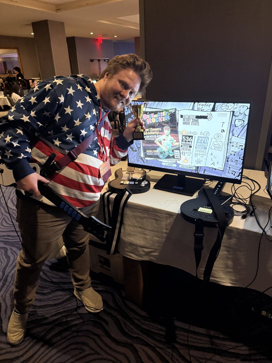 chaoshevy's tweet photo. The Guitar hero 3 tournament @animedetour 2026 went amazing . Congratulations to @FingerQuick on the win! And thank you to all the amazing players that showed up. You guys are the best . Hope to see you all again next year . https://t.co/Nags5CXfsL