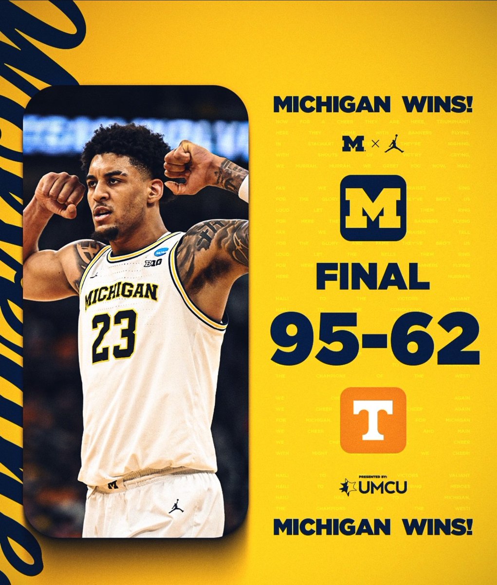 DavidMwanthi1's tweet image. HAIL TO MICHIGAN....GO BLUE! #Lockit @umichbball 🔥🔥👏🏾👏🏾