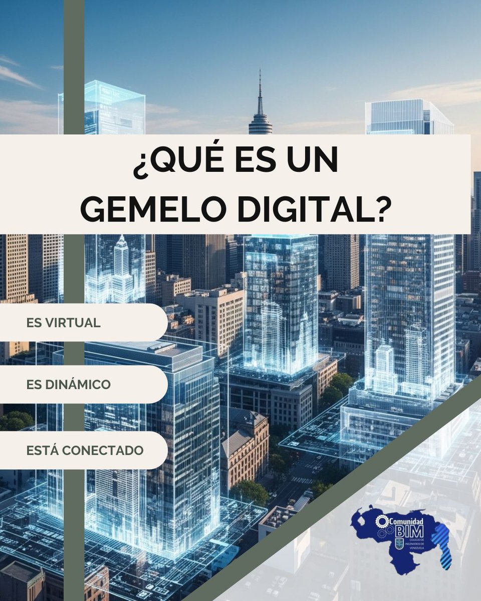 Un Gemelo Digital no es solo un modelo 3D; es un modelo vivo, conectado a datos en tiempo real. Permite simular comportamientos, predecir fallas y optimizar el mantenimiento de una edificación antes de que ocurra un problema. 🌐💻
#DigitalTwin #GemelosDigitales #BIM