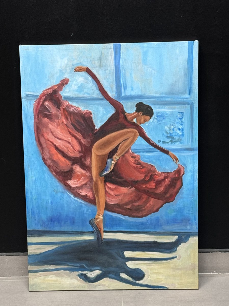 SerrySoha's tweet image. My artwork 
100x70 cm 
Oil painting on canvas #رسمي