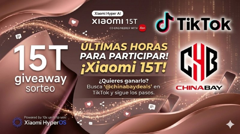 ChinaBay_deals's tweet photo. 🚨 ¡ALERTA ROJA! ¡SOLO QUEDAN 2 HORAS! 🚨
¡Esto se acaba! ⏰ No digas que no te avisamos. En solo 2 horas cerramos el sorteo del Xiaomi 15T. 
¡Es tu ÚLTIMA OPORTUNIDAD real de llevártelo totalmente gratis! 🎁🏃💨
¿En serio vas a dejar ... https://t.co/qCWHwjTTkg https://t.co/Y9wbXOtnjn