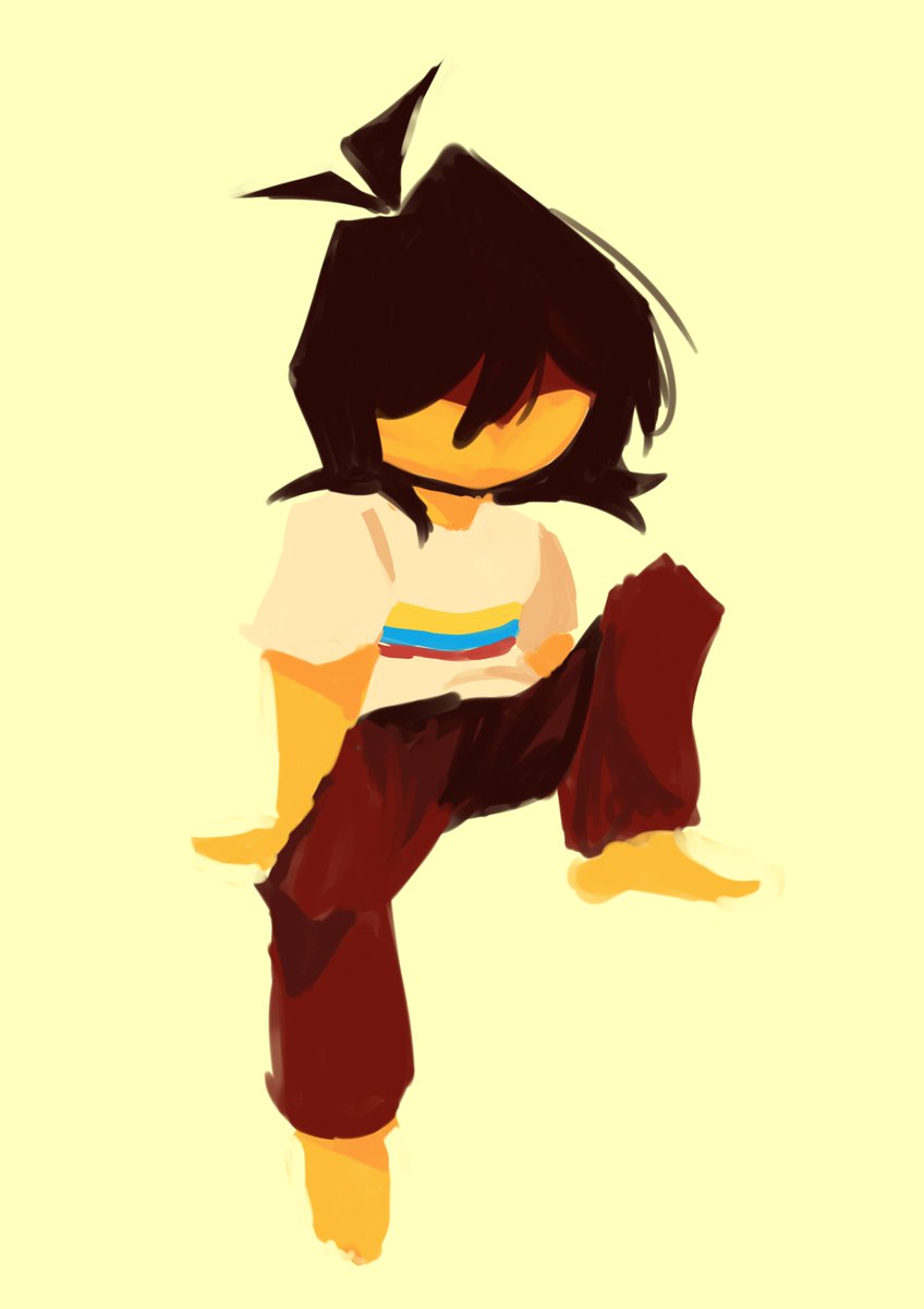 StarlightLeny's tweet photo. colombian kris due to recent events #deltarune https://t.co/NQ5jn5oWdf