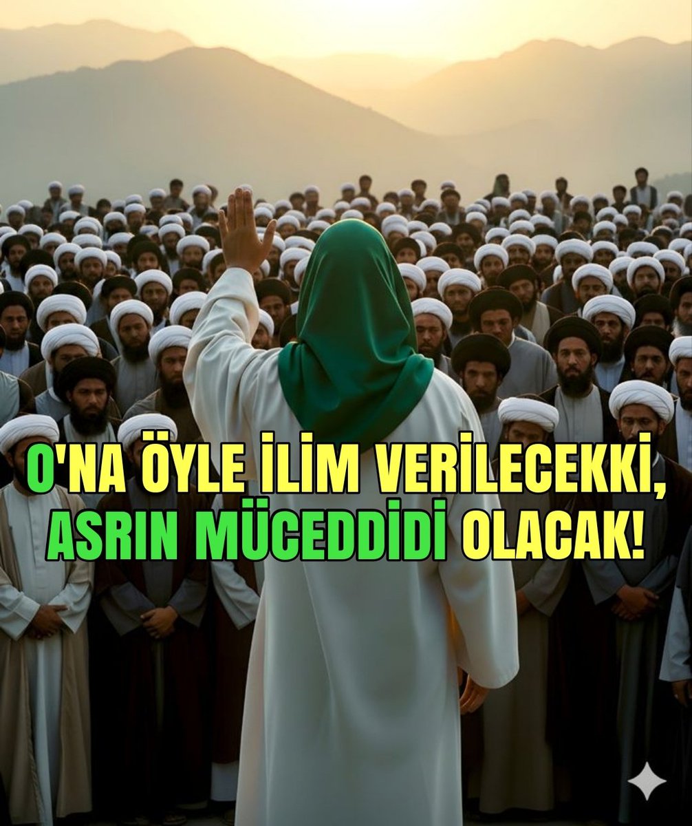 O'NA ÖYLE İLİM VERİLECEKKİ,

"ASRIN MÜCEDDİDİ" OLACAK!
👇
youtube.com/live/Wr9LNUb1A…