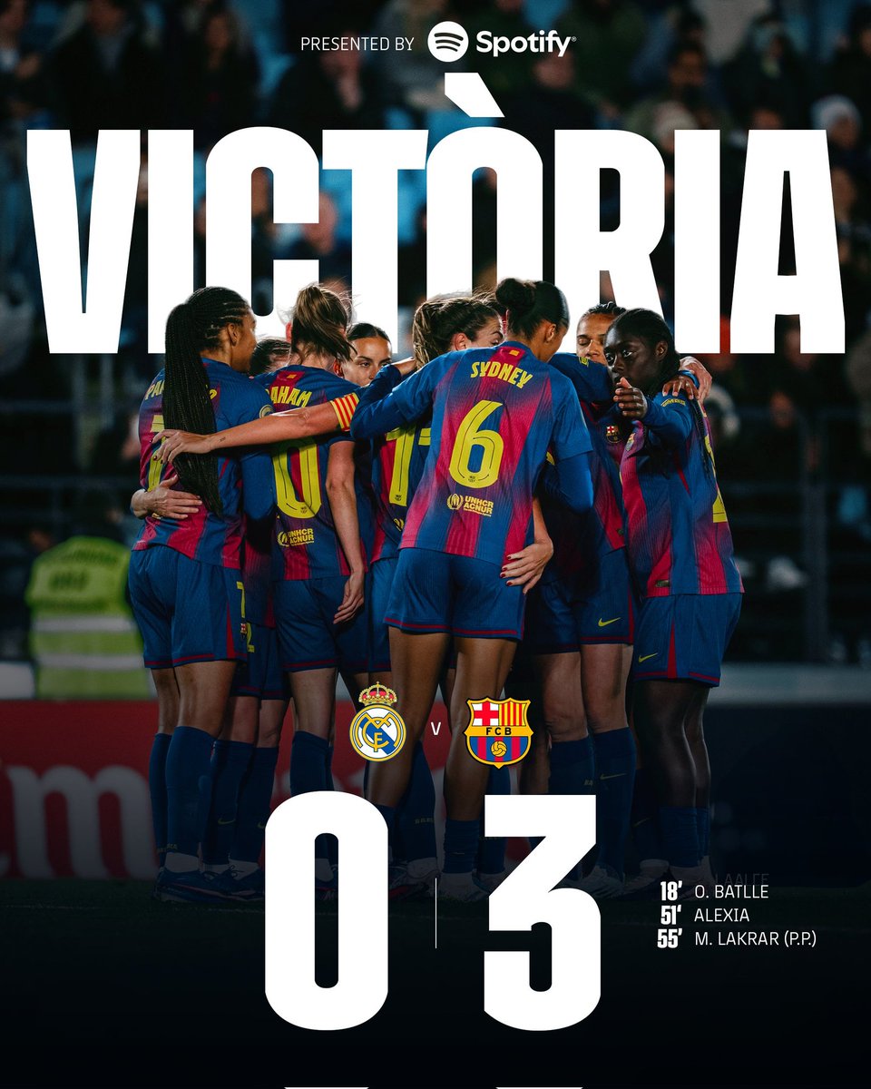 Una sana constumbre 
#BarcelonaFemeni