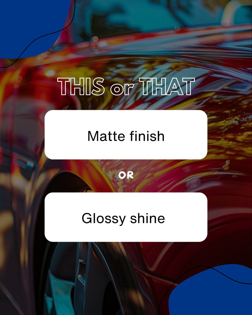 PrecisionAutoBo's tweet photo. This or That: Glossy shine or matte finish after your auto body repair? Tell us your style! https://t.co/a1fmWClp7X