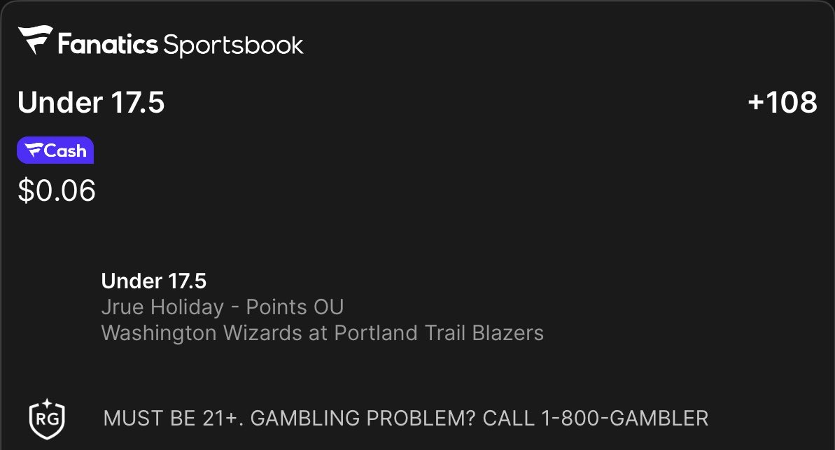 TheMezMethod's tweet photo. 🏀 NBA FREE PLAY 🤲

🔴 Jrue Holiday UNDER 17.5 Points (+108 boosted 🔋)

@Playbook (🔗 to tail in comments) https://t.co/Eys49VSlYC