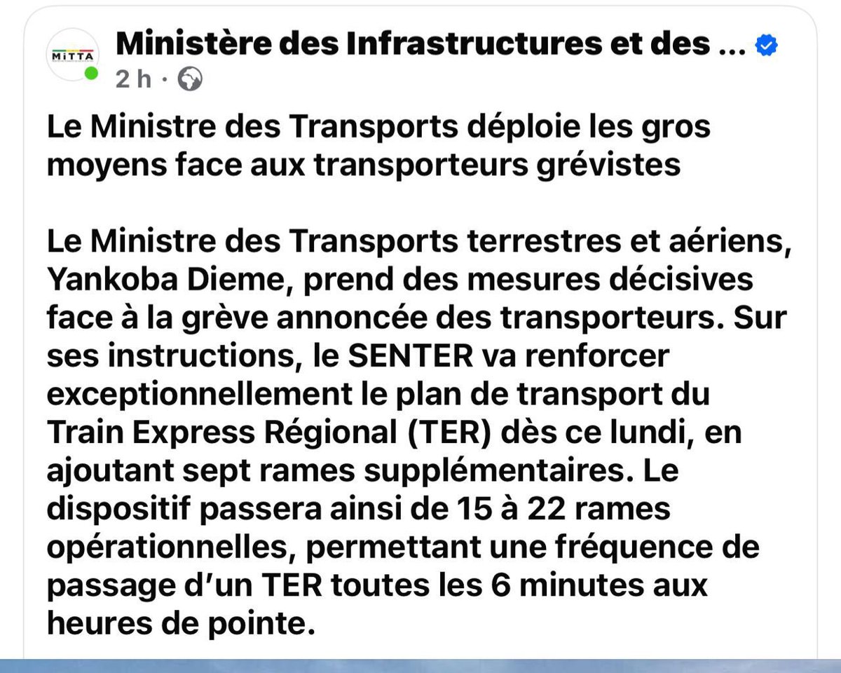 Grève des transporteurs : La décision du ministère des transports