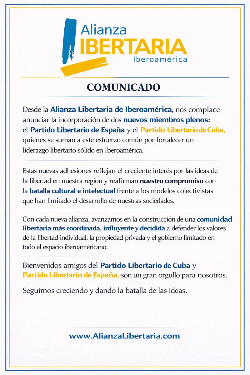 Alianza Libertaria de Iberoamérica tweet media