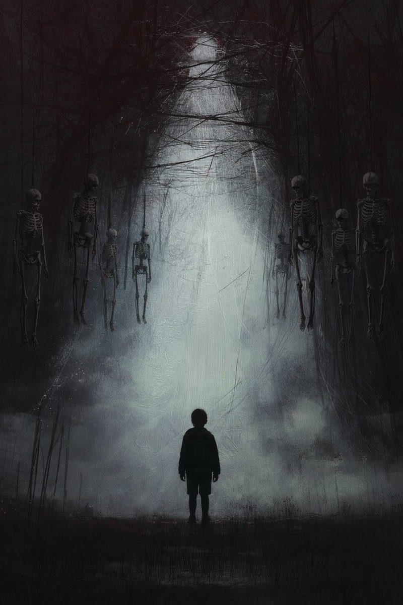 TheRebelWA's tweet image. #horrorprompt 
Bone Show

The carnival came to town on a Thursday. Nobody invited it.
They set up in the field behind the grain elevator where the soil was still black from the fire that took Maren’s barn six years back. Poles went up. Canvas stretched tight. A man with no teeth