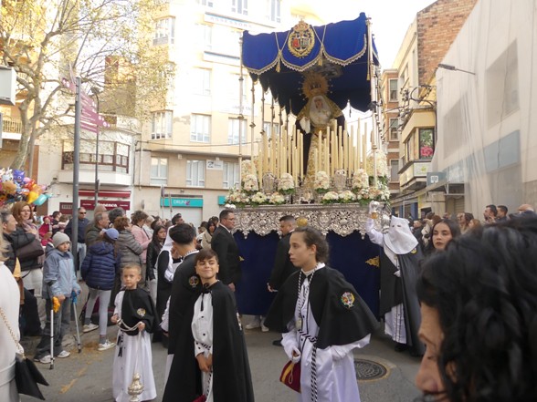 La processó de la Hermandad de la Penas del Vendrell un referent de Setmana Santa a tot Catalunya. El Diumenge de Rams no seria el mateix. La fotografia és de Joan Grífols.