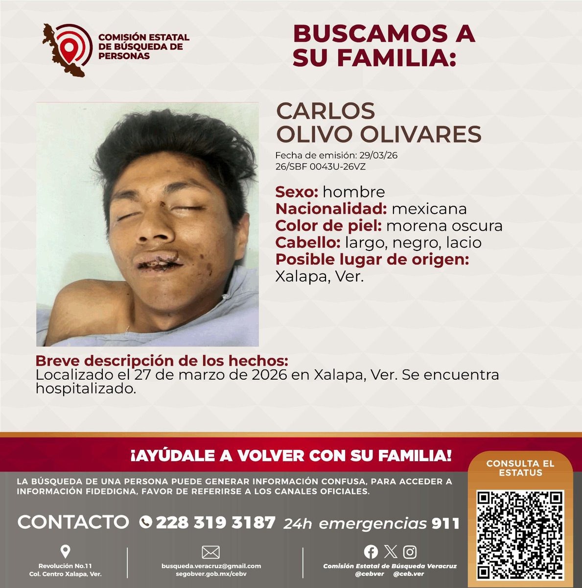 Comisión Estatal de Búsqueda Veracruz tweet media