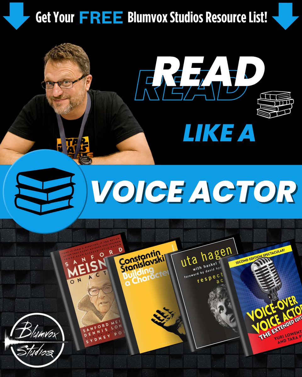 📚 Read Like a Voice Actor! 🎙️

Training as a voice actor isn’t just about classes—it’s also about what you read!

Check out Steve’s book recommendations! Download your FREE Blumvox Resource Master List here: 👇 blumvoxstudios.com/lp/mrl-opt-in/

#Voiceover #VO #VA