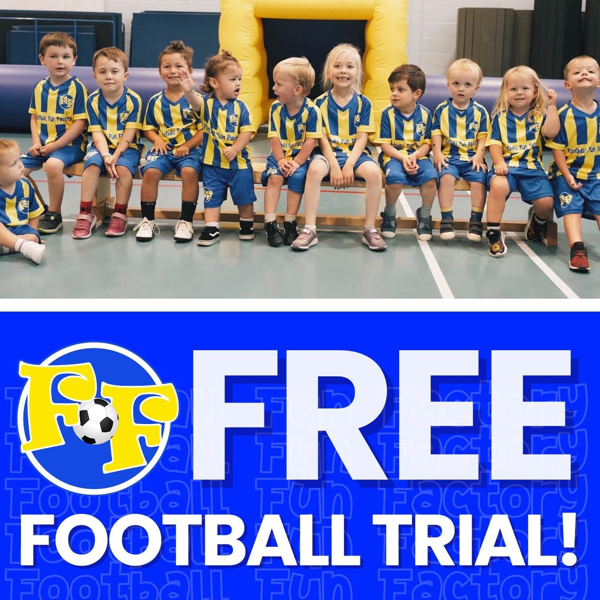 👶 TOTS FOOTBALL with The Football Fun Factory!

Tots Football Fun is our unique way of introducing football to your child in a safe, fun and exciting environment.

Register your child for a 3-week free trial via: thefootballfunfactory.co.uk