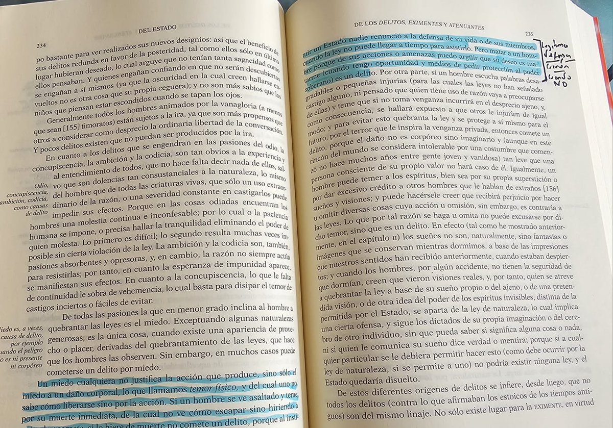LA LEGITIMA DEFENSA es una institución tan VIEJA COMO EL PROPIO DERECHO, se puede rastrear desde los CONTRACTUALISTAS HASTA ANTES DEL IMPERIO ROMANO, incluso mas para atrás. 
¿Qué es común?
Siempre la EXISTENCIA DE UN RIESGO: ACTUAL e INMINENTE, UNA LESION y UN TEMOR A LA MUERTE.