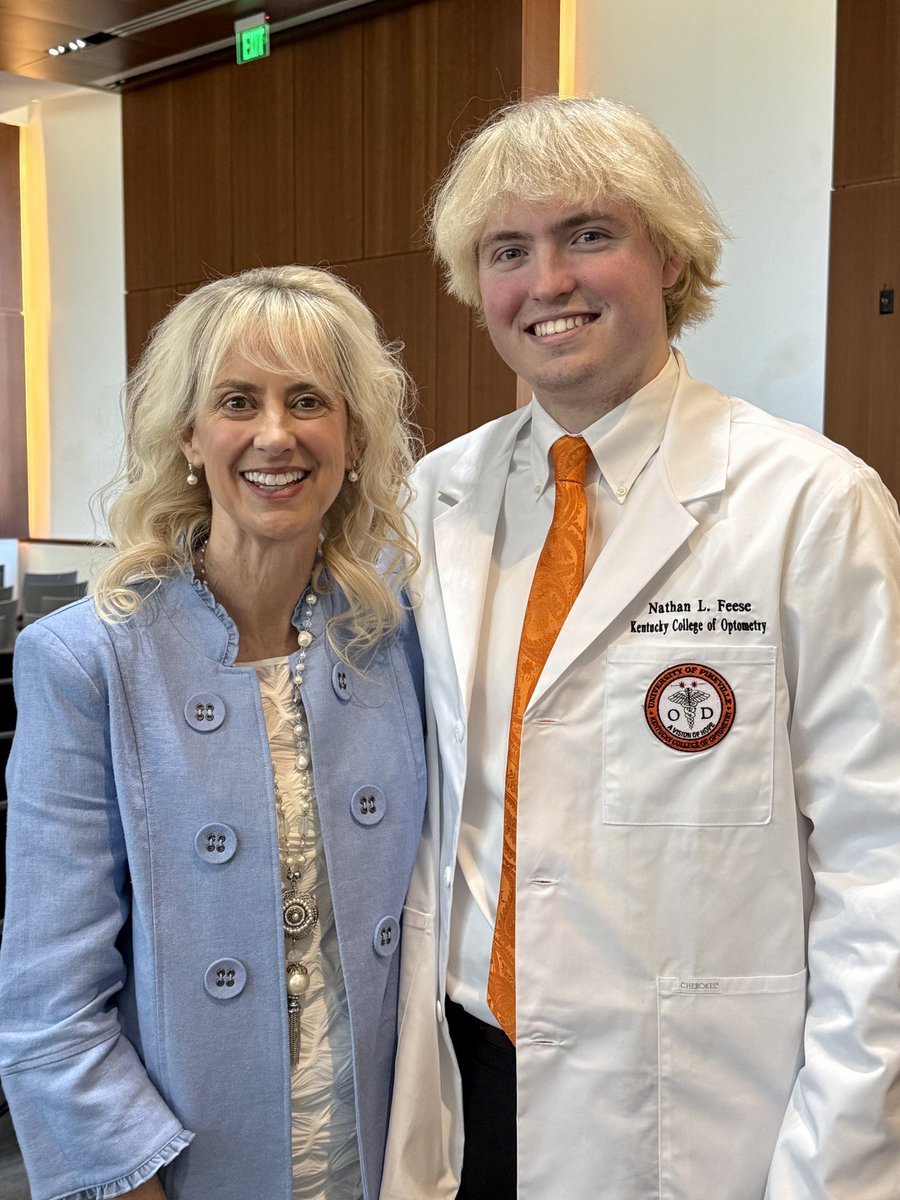nfeese's tweet photo. A memory to savor. Proud hearts are pounding. A White Coat is a new way to see the world. Congratulations to @NateFeese and the KYCO Class of 2028! You had a vision that is now your calling! https://t.co/yRUQ1KiDka