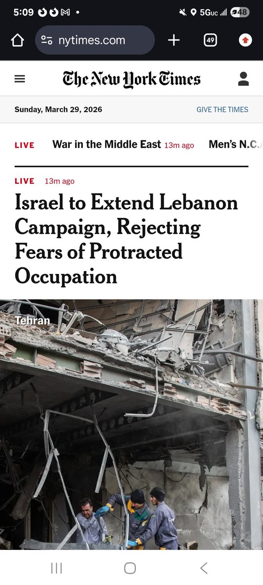 allimadi's tweet image. Look at these #Lunatic #WarManiacs @nytimes

 "...Rejecting Fears of Protracted Occupation." 

Suddenly #Israel #aggressor who #invaded #Lebanon is turned into the "victim" with such "fears."

I know you're good at #Orwellian headlines but some of us are two steps ahead.