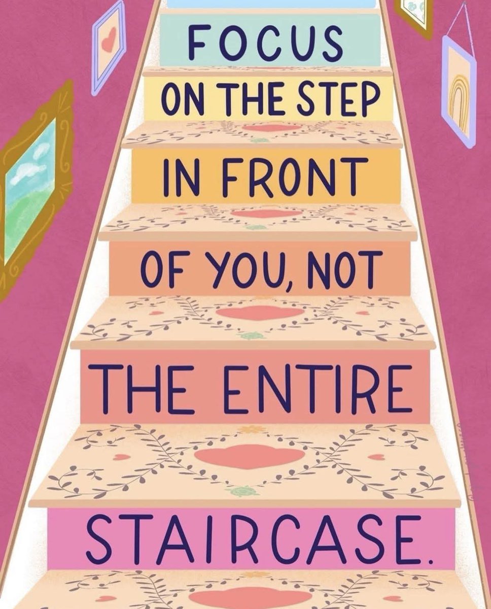 RWeberWrites's tweet image. Small steps add up to great distances. Always take life one step at a time. 🥰
#WritingCommunity #smallsteps #selfcare #focus