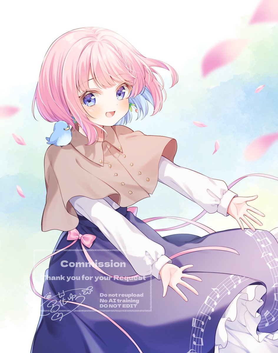 「Skebありがとうございました」|宮花ゆう🌸🐾のイラスト