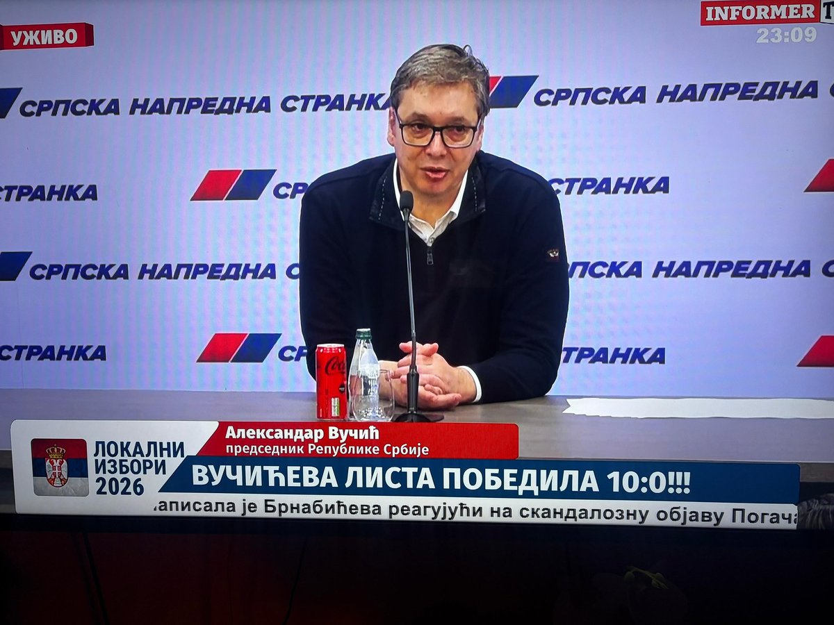 _tamarakovacev's tweet image. 10:0🇷🇸 Za Srbiju koju volimo 🇷🇸 Živela Srbija 🇷🇸 POBEDA 🇷🇸 
#izbori #nedelja #sns #aleksandarvucic