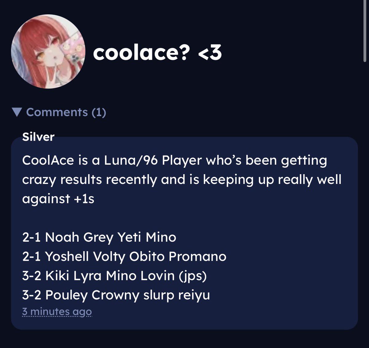 Got suggested to +1 by Silver! Please consider upvoting!  ❤️ and ♻️ are always appreciated 😌