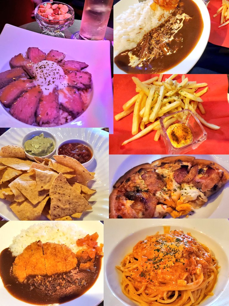 yu_saaaa90's tweet image. 毎公演、#OSMAND さんの美味しいお料理を堪能😋‼️✨
食いしん坊魂炸裂で頂きました💪w
・牛リブロースのステーキ丼
・ミックスナッツ
・ビーフカレー
・トリュフ香るいも
・ベーコンエッグピザ
・トルティーヤナチョス
・カツカレー
・ずわい蟹のトマトクリームパスタ
#魔法使いアキット
#アキット