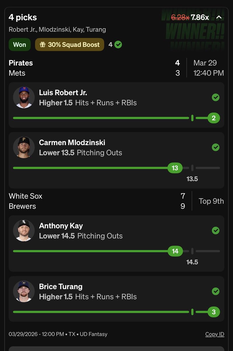 Bag Report Picks tweet media
