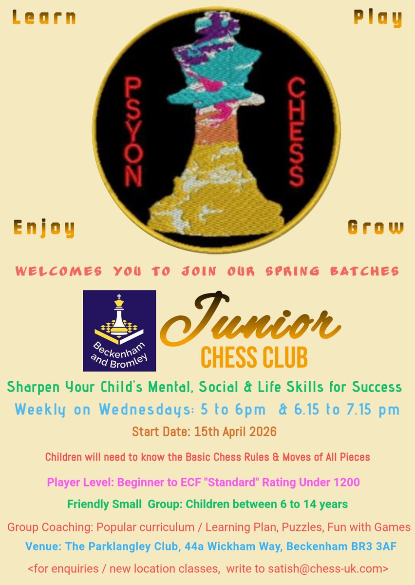 Beckenham and Bromley Chess Club tweet media