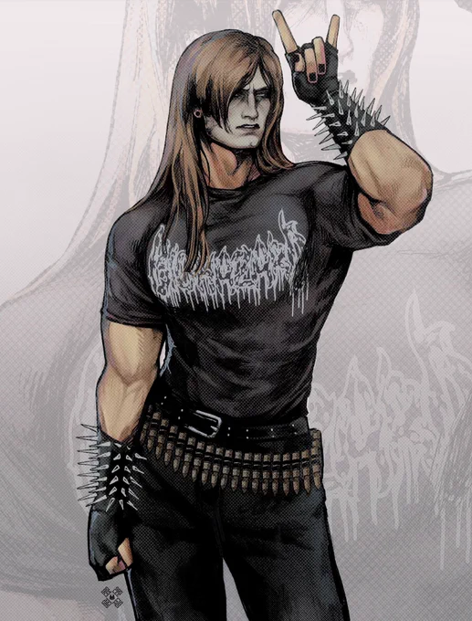 metalhead #leonkennedy doodles