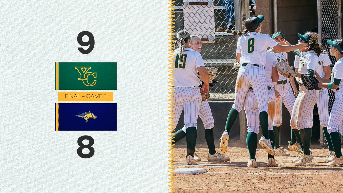 OleRuff6's tweet image. RIDERS WIN!!!

Yavapai Softball takes the W against Monroe!

FINAL

YC 9 - 8 MU

Game 2 in 30 mins

#GoRiders