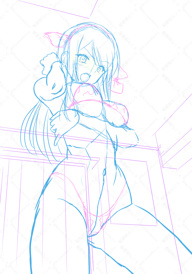 おはようございます!
朝お絵かき。
ウシ柄ビキニなどを描いてみる。 