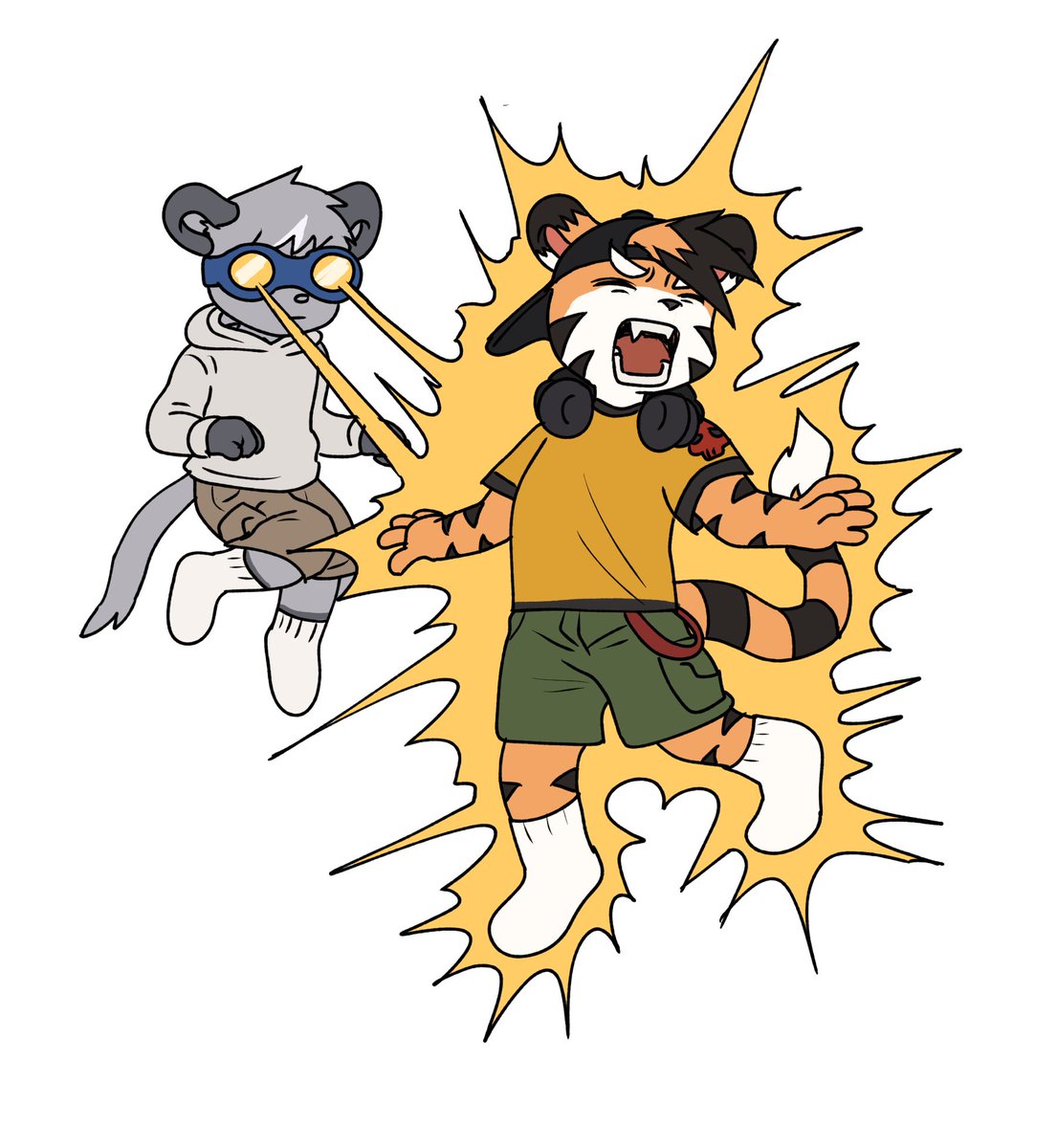LATOTABO's tweet photo. Tiger boy electrocuted (parody) https://t.co/GBe4dza3nQ