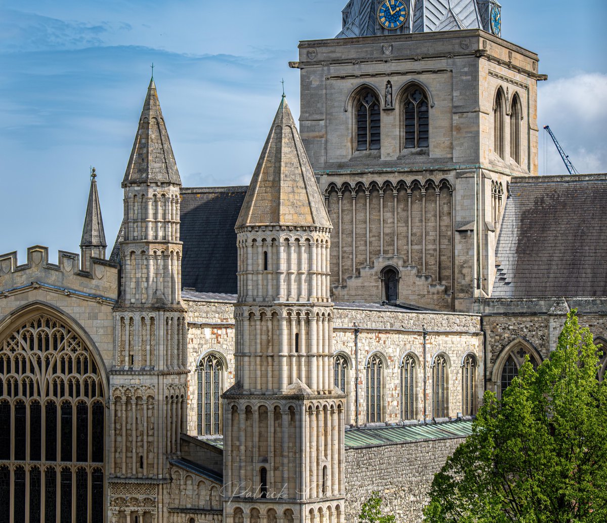 JPG_1969's tweet image. Some exterior shots of Rochester Cathedral. I recommend a visit if you can, it's a corker! So much to see. #rochester #cathedral #culture #palmsunday #christian #english #norman