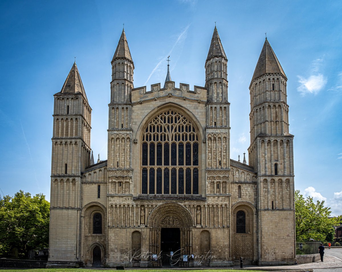 JPG_1969's tweet image. Some exterior shots of Rochester Cathedral. I recommend a visit if you can, it's a corker! So much to see. #rochester #cathedral #culture #palmsunday #christian #english #norman