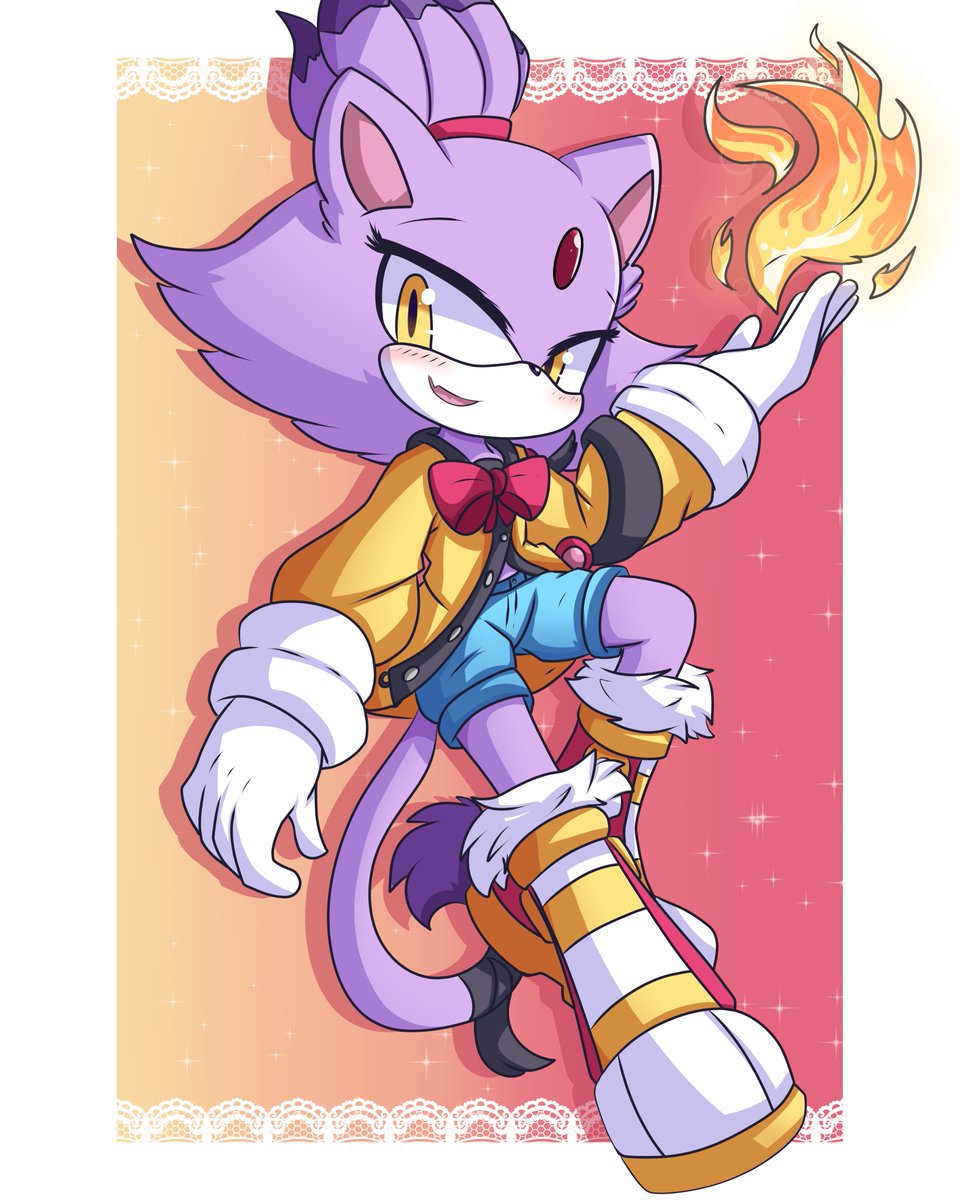 Sixericy's tweet image. #blaze #blazethecat #sonic #game Full Outfit