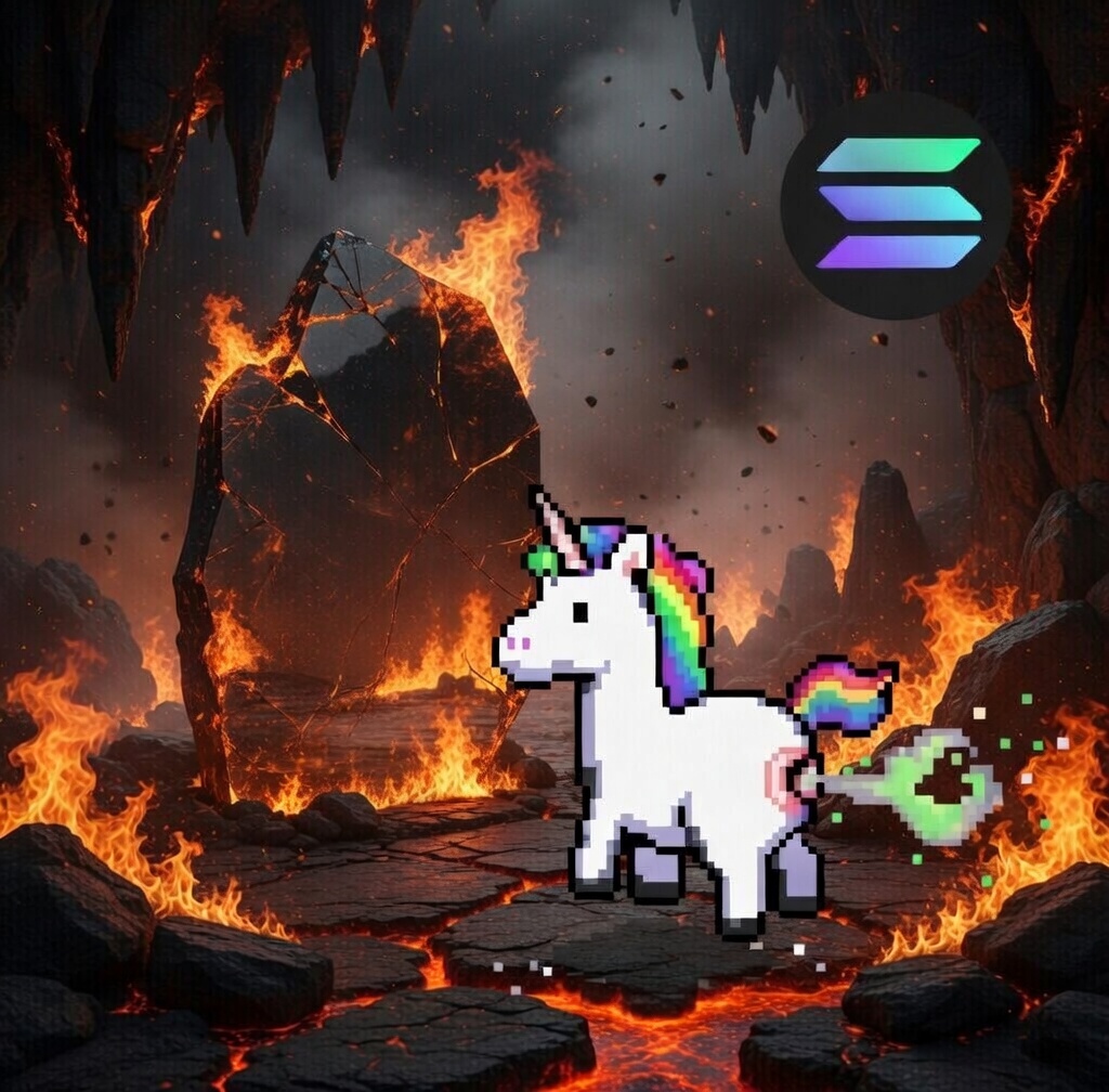 Pixelated Farting Unicorn tweet media