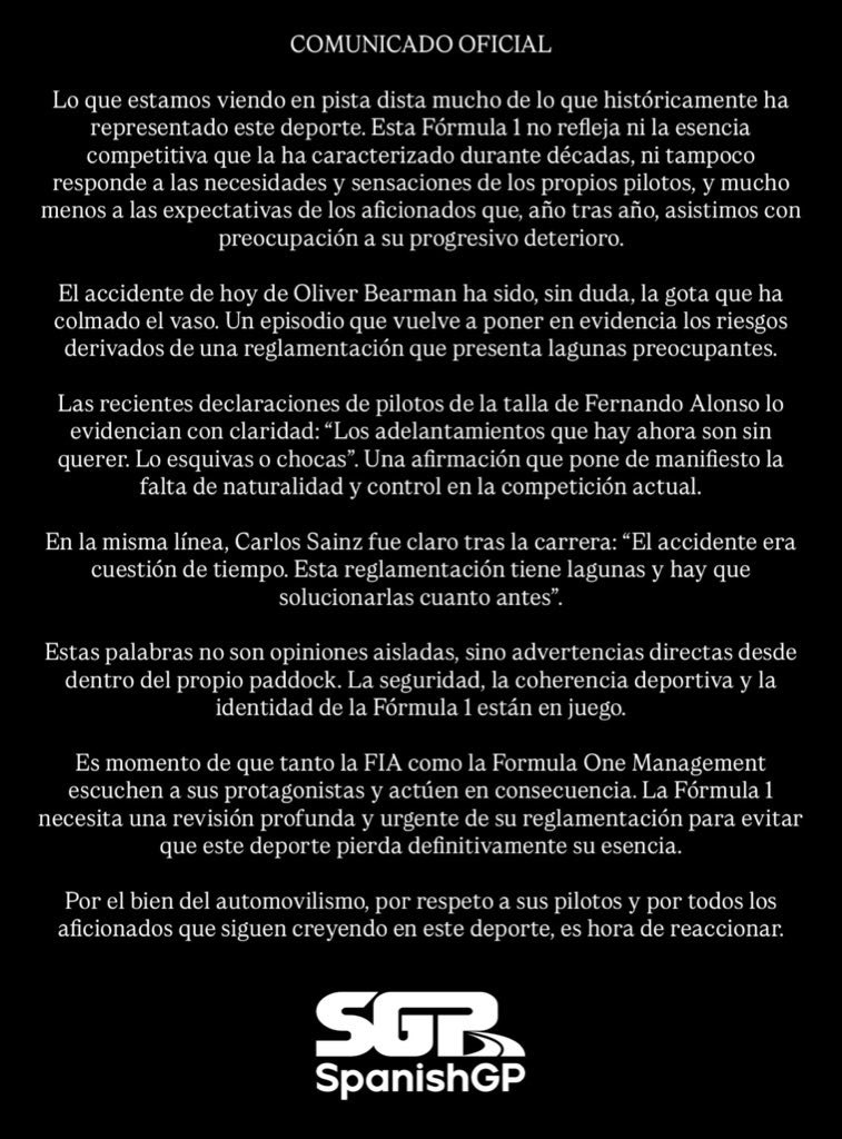 spanishgp_'s tweet photo. @dudewithnoidea @F1 @grok Hey @grok translate to english please this photo https://t.co/LOPgACQ7x1