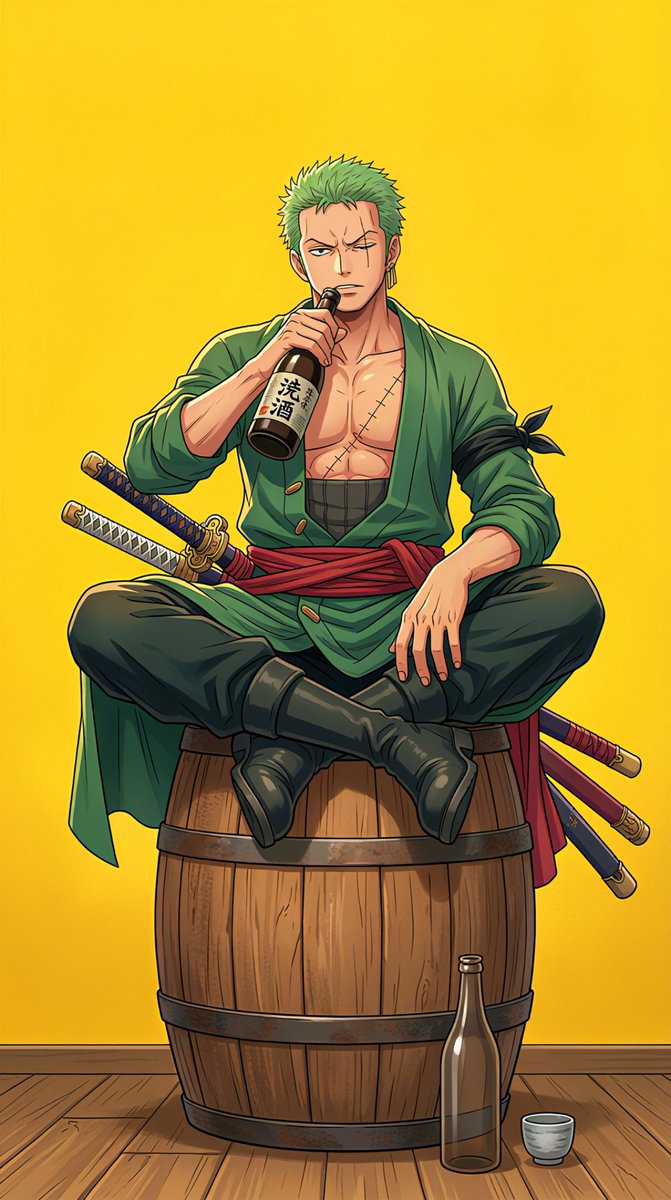 AestheticsAuraa's tweet photo. Roronao Zoro Wall🍾🍻 https://t.co/9U8RsiRD1N