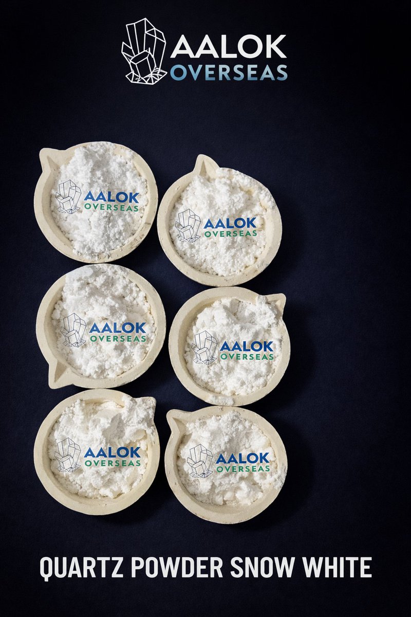 AalokOverseas's tweet image. Quartz Powder – Aalok Overseas India 🇮🇳

✔ High purity silica
✔ Improves strength &amp;amp; hardness
✔ Stable firing performance

For tiles, porcelain &amp;amp; sanitary ware

#QuartzPowder #Silica #CeramicRawMaterials #TileManufacturing #IndiaExports