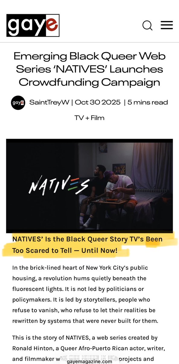 NATIVES The Series tweet media