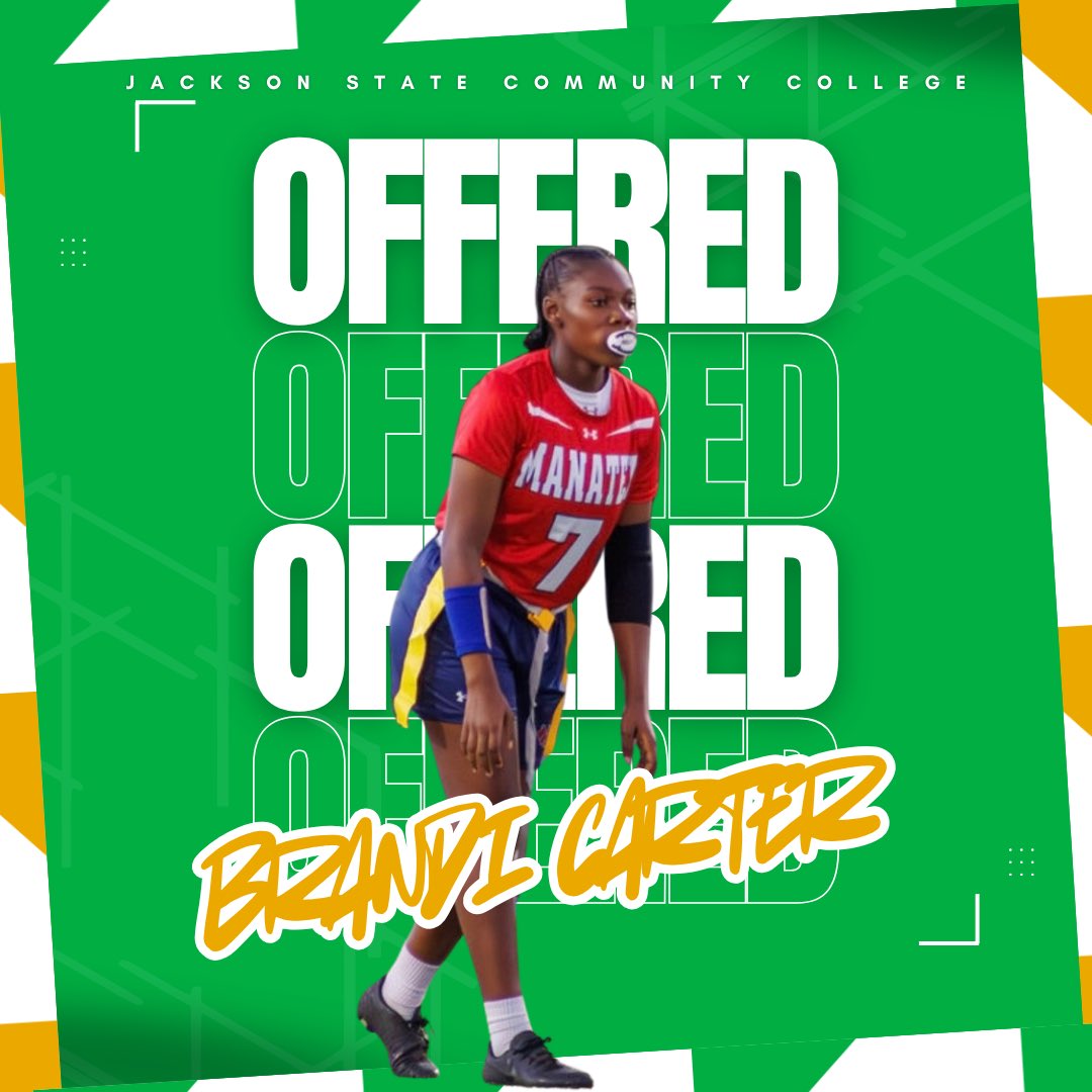 Brandii60066433's tweet photo. "After a great conversation with Coach Lynum I am blessed and thankful to receive my 1st official flag football offer" @jsccgreenjaysff  @CoachJW_Johnson @RSimmons2715  @RickieSimm39997 https://t.co/fFFeH6TTCB