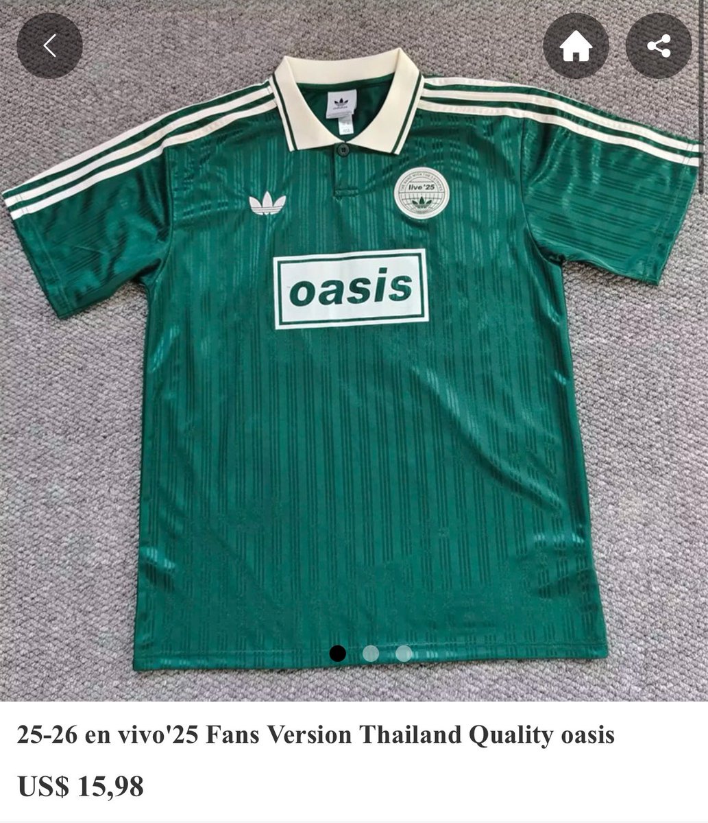 MaxiGonzalez_23's tweet image. Gente en kegaoz.com estan las camperas, chombas y remeras de oasis chinas que son una locuraaa y no salen nada, la calidad es impresionante, recomiendo totalmente!! Tardan en llegar aprox 1 mes a argentina