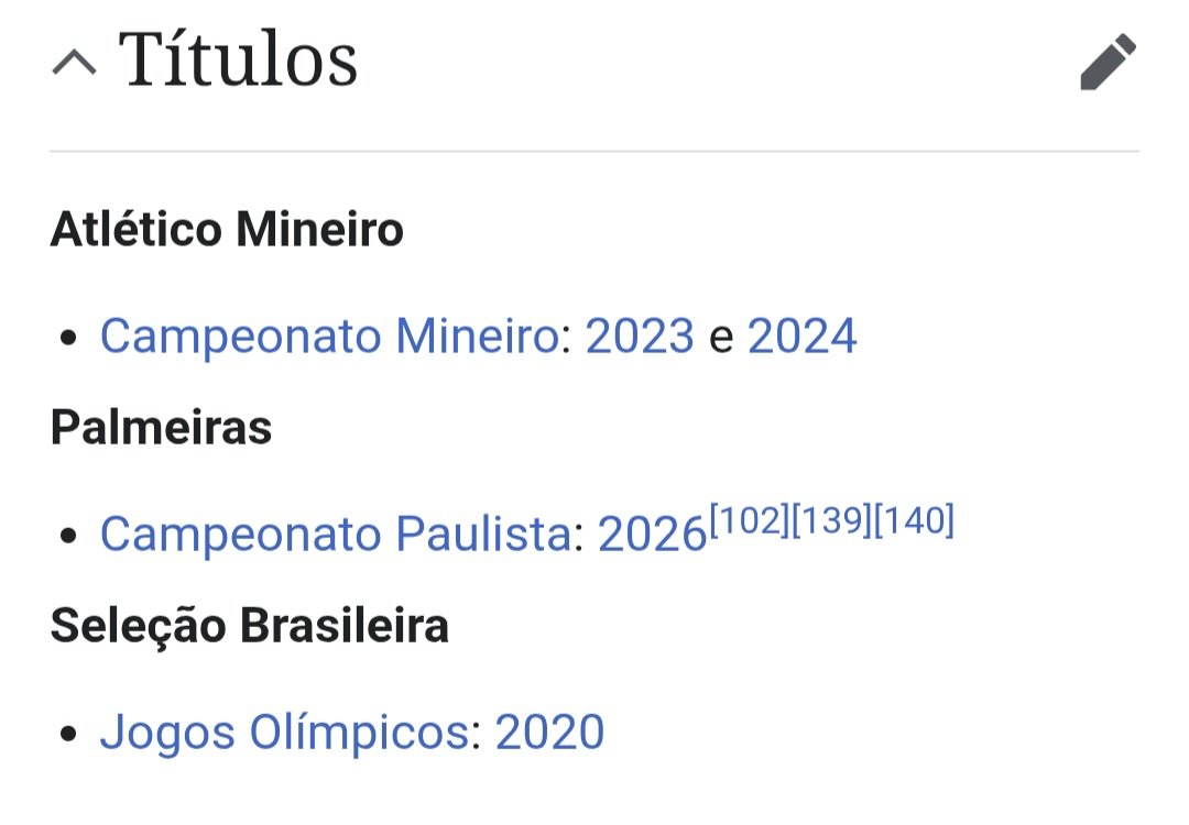 Títulos do Leo Pereira  / Títulos do Paulinho corimba.